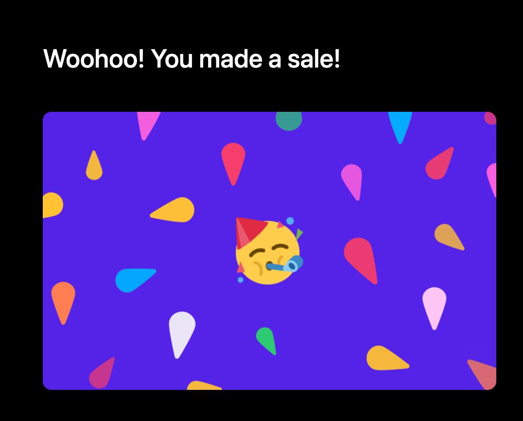First customer celebration